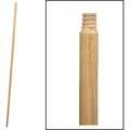 Birdwell Broom Handle, 1516 in Dia, 48 in L, Threaded, Hardwood 532-12